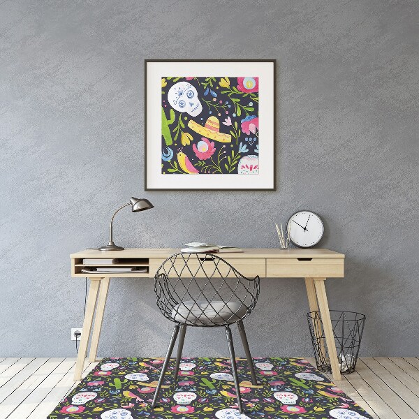 Chair mat Mexican motifs