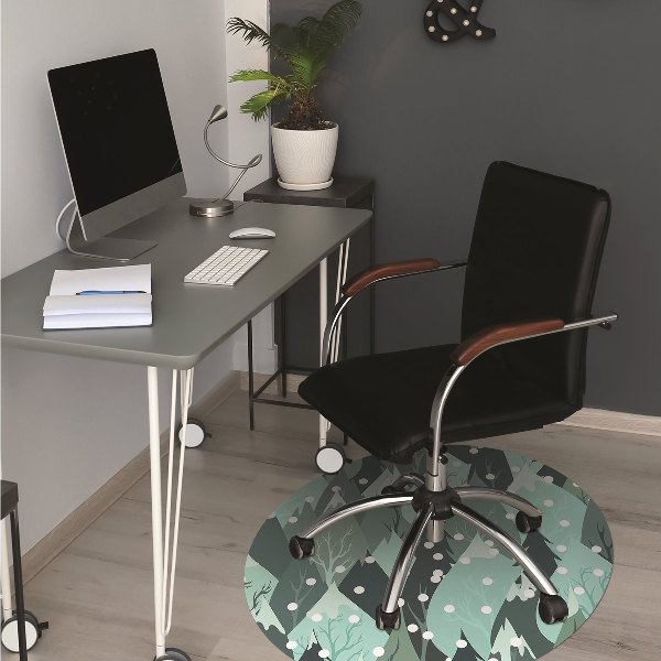 Desk chair mat cold mountain