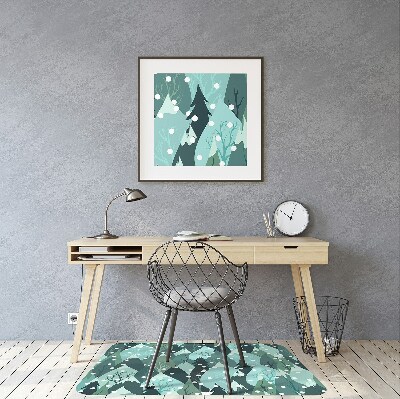 Desk chair mat cold mountain
