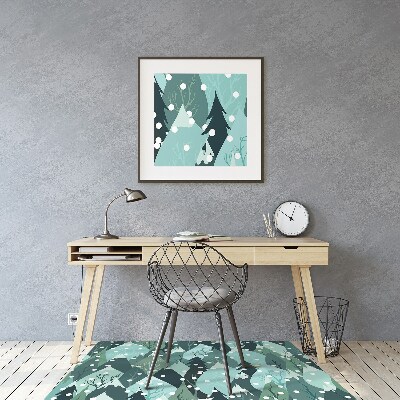 Desk chair mat cold mountain