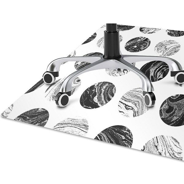 Office chair mat patterned Moon