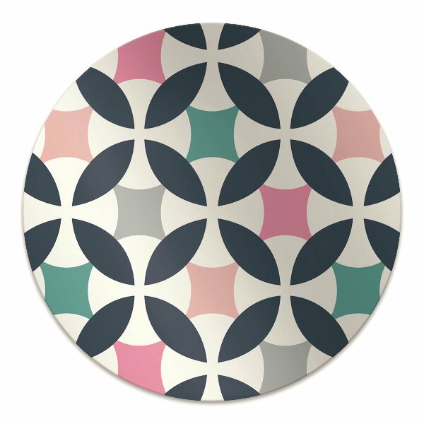 Computer chair mat Pastel retro pattern