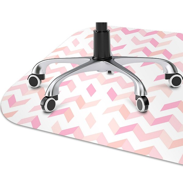 Computer chair mat geometric herringbone