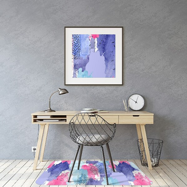 Chair mat abstract watercolor