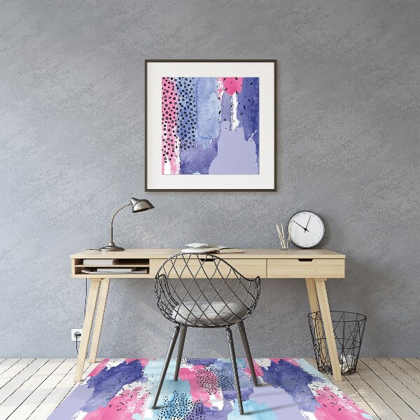 Chair mat abstract watercolor