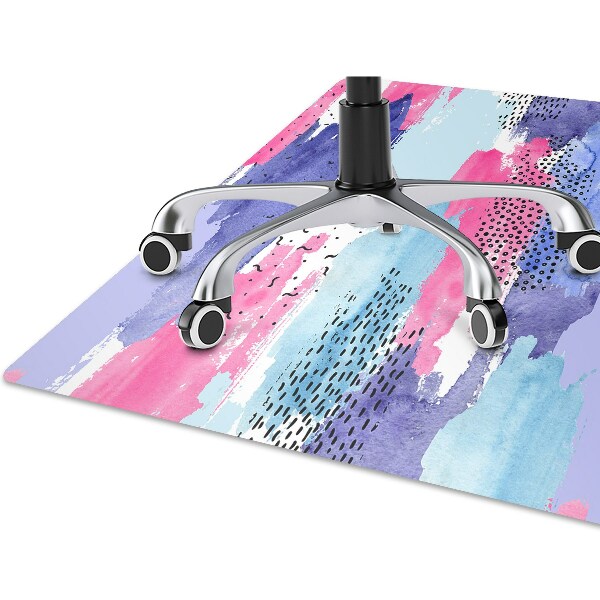 Chair mat abstract watercolor
