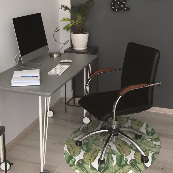 Office chair mat leaves Botanical