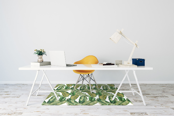 Office chair mat leaves Botanical