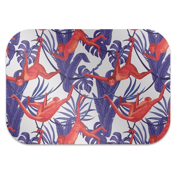 Office chair floor protector red monkey