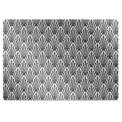 Office chair floor protector geometric patterns