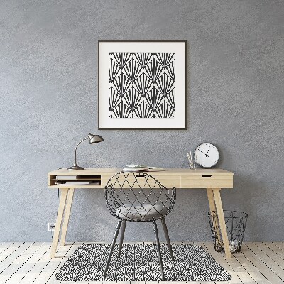 Office chair floor protector geometric patterns