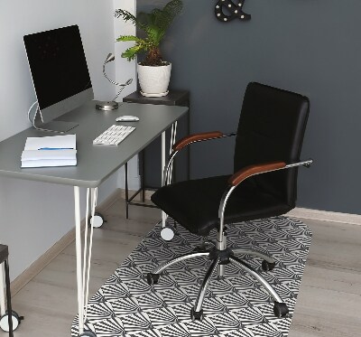 Office chair floor protector geometric patterns