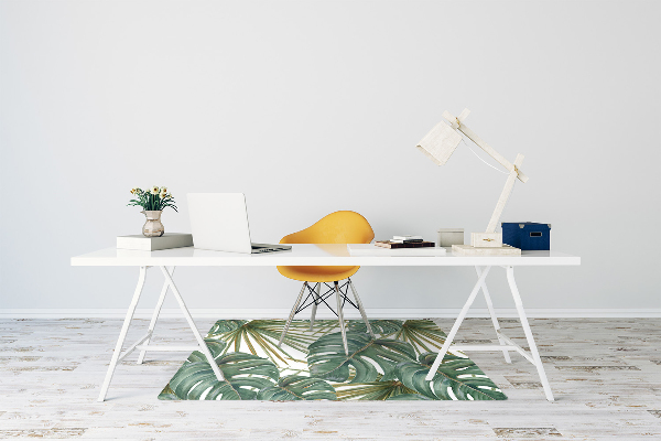 Office chair floor protector exotic plants