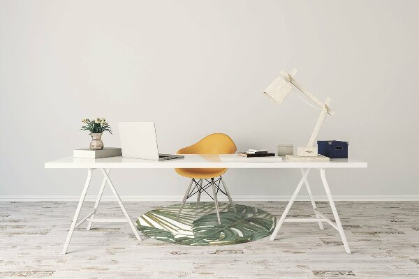 Office chair floor protector exotic plants