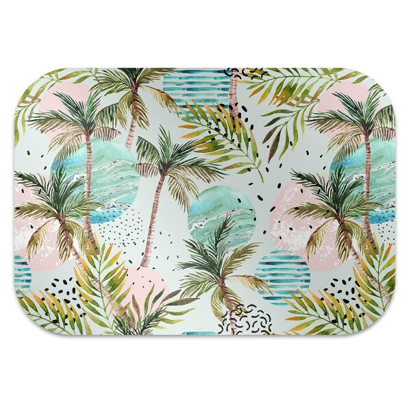 Computer chair mat Hawaii palm