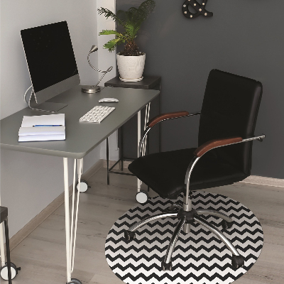 Office chair mat black trail