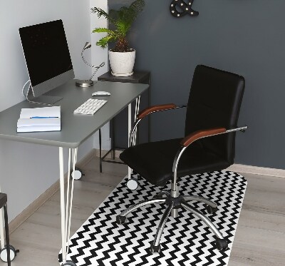 Office chair mat black trail