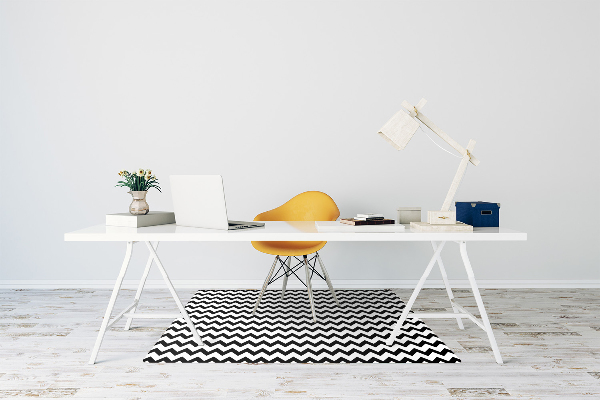 Office chair mat black trail