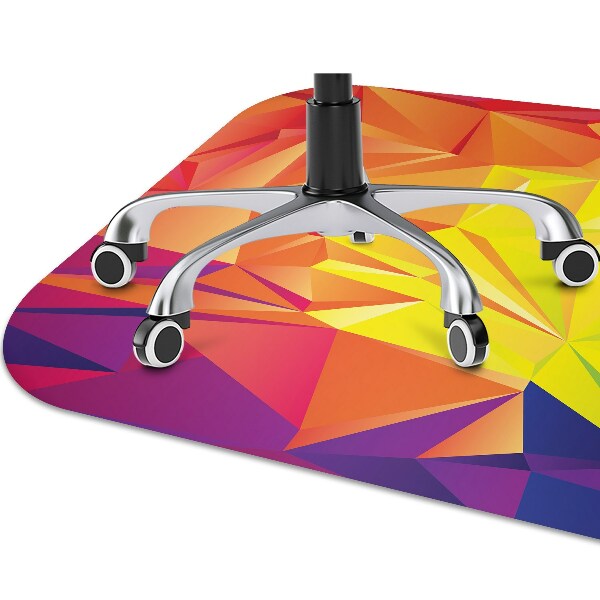 Chair mat floor panels protector Abstraction color