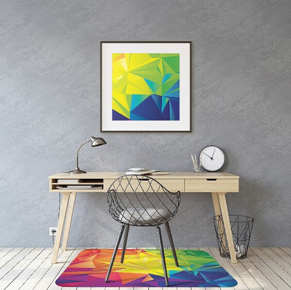 Chair mat floor panels protector Abstraction color