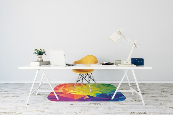 Chair mat floor panels protector Abstraction color