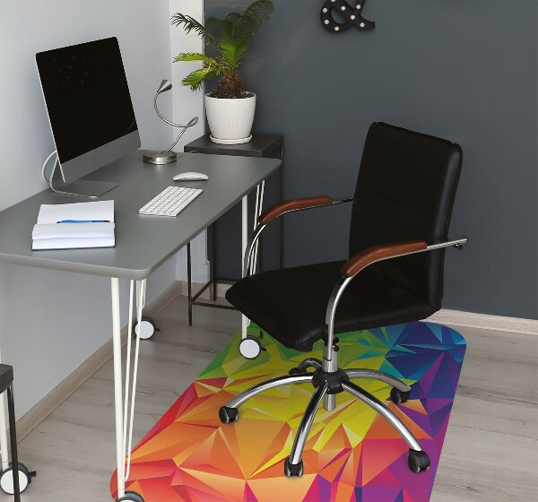 Chair mat floor panels protector Abstraction color