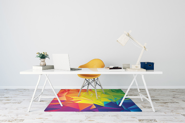 Chair mat floor panels protector Abstraction color