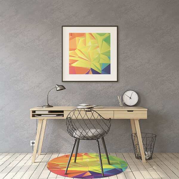 Chair mat floor panels protector Abstraction color