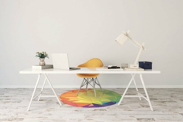 Chair mat floor panels protector Abstraction color