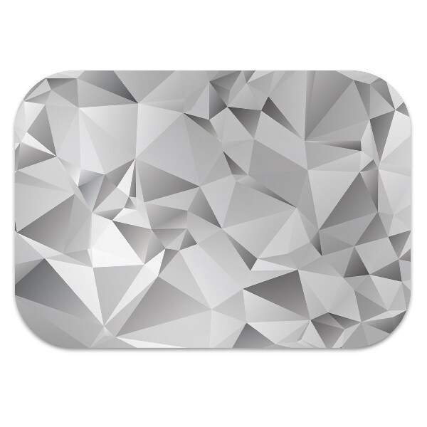 Chair mat floor panels protector Abstraction gray