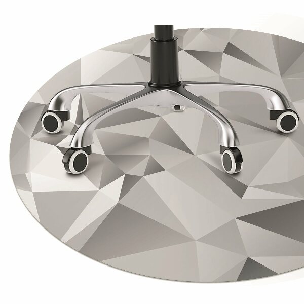 Chair mat floor panels protector Abstraction gray