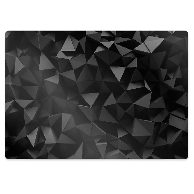 Office chair mat Abstraction black