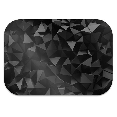 Office chair mat Abstraction black