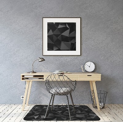 Office chair mat Abstraction black