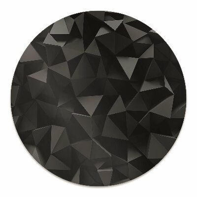 Office chair mat Abstraction black