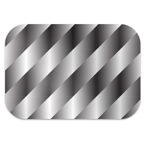 Office chair mat metallic basket