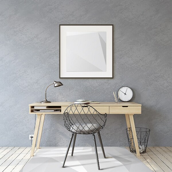 Chair mat floor panels protector Abstraction White