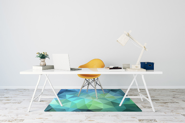 Computer chair mat Abstraction blue