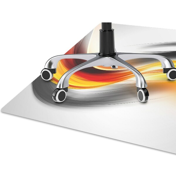 Computer chair mat Abstraction orange