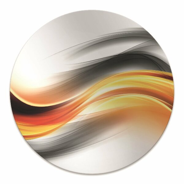 Computer chair mat Abstraction orange