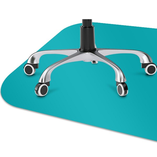 Desk chair floor protector Color dark turquoise