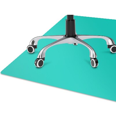 Office chair floor protector Turquoise