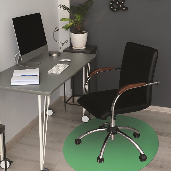 Office chair mat Grassy green color