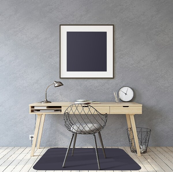 Desk chair floor protector Color Navy sea