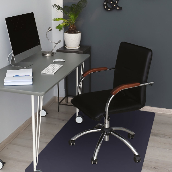 Desk chair floor protector Color Navy sea
