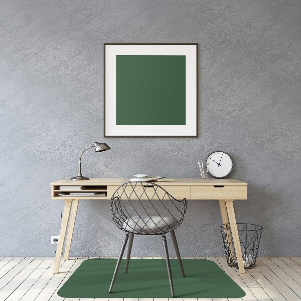 Office chair floor protector Dark green color