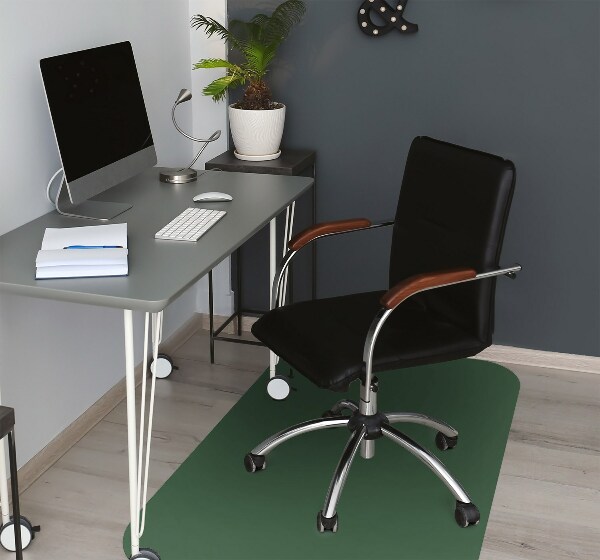 Office chair floor protector Dark green color
