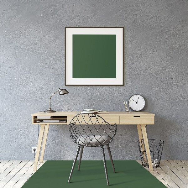 Office chair floor protector Dark green color