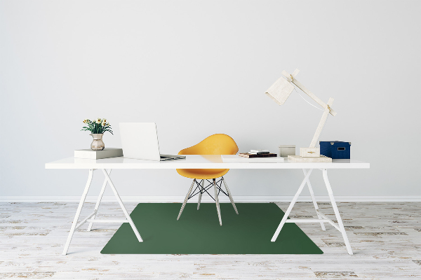 Office chair floor protector Dark green color