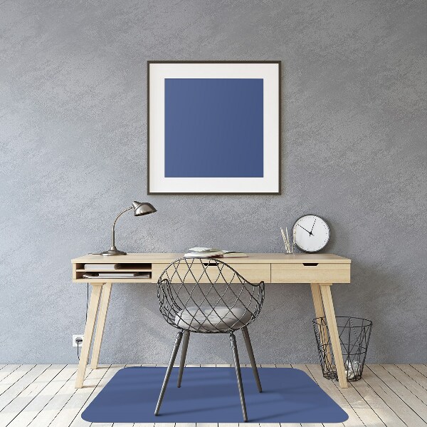 Office chair floor protector Blue color